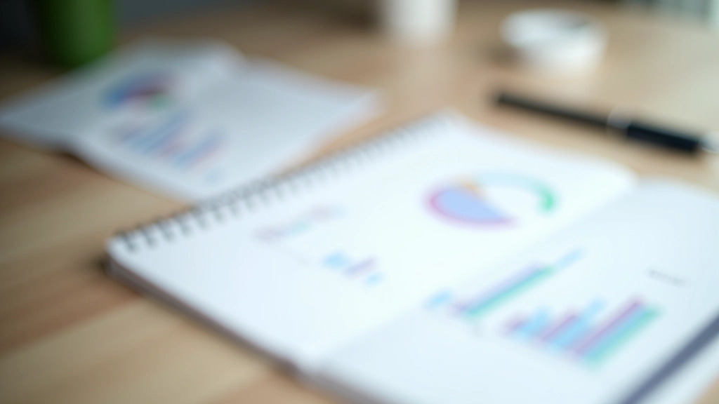 Organized budget planning with pie chart visualization and financial planning notebook